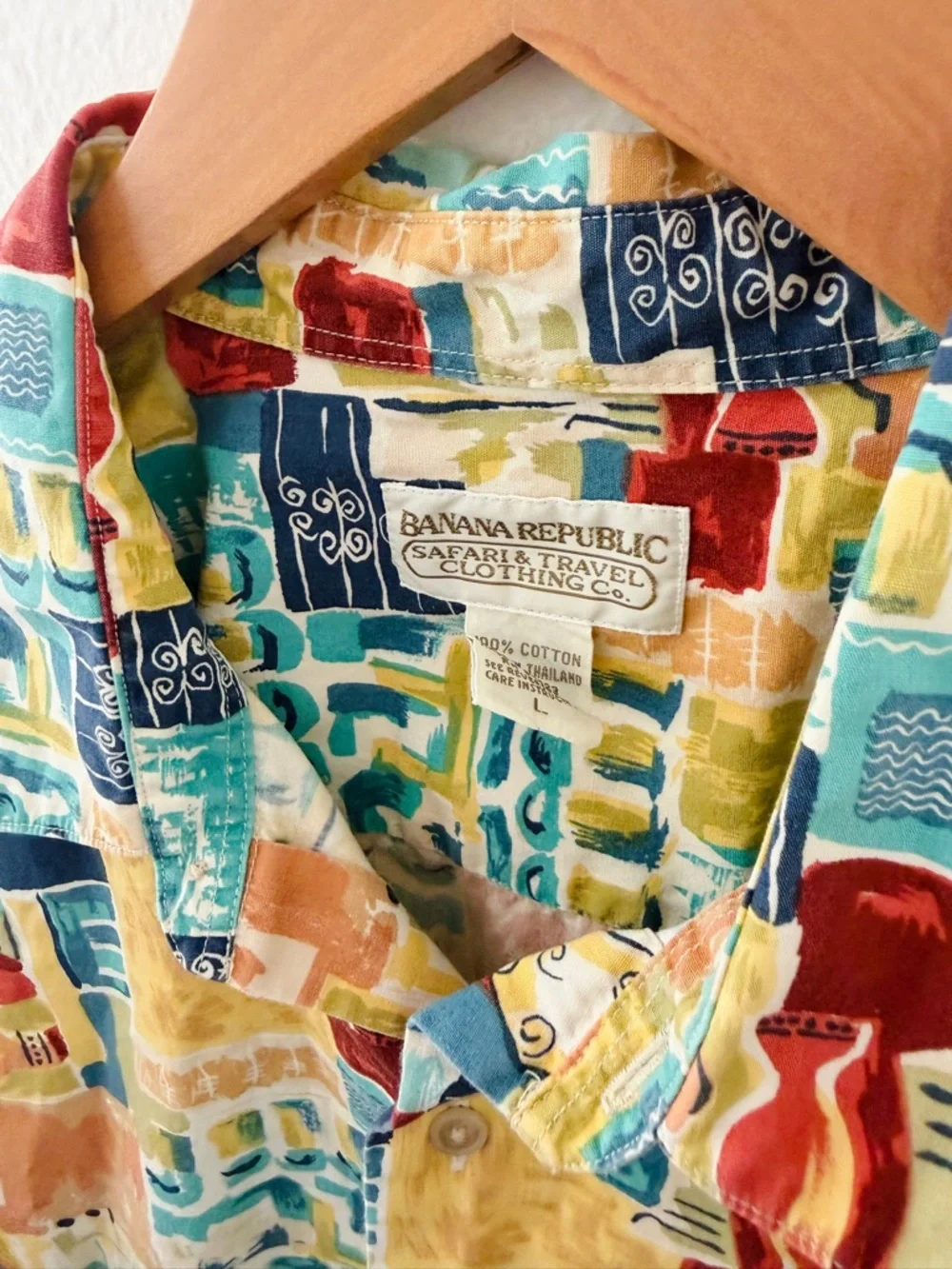 Banana Republic Vintage Safari & Travel Short Sleeve Button Down Shirt